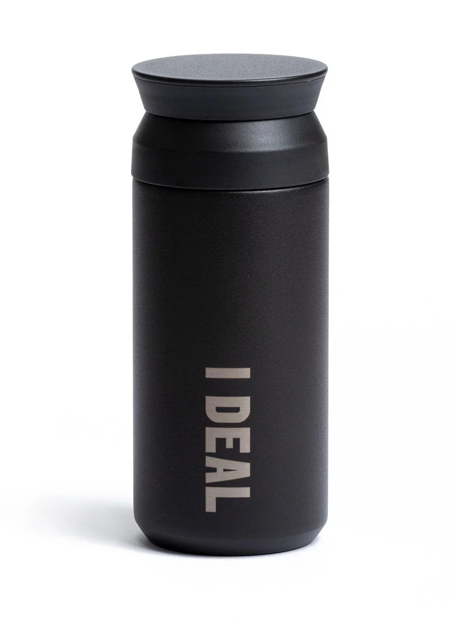 Kinto Travel Tumbler 350ml with I DEAL engraved (Black)